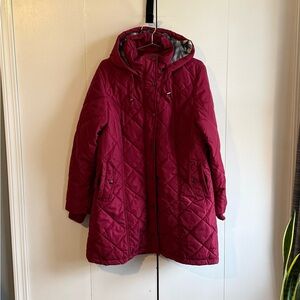Women’s Quilted Maroon Jacket
